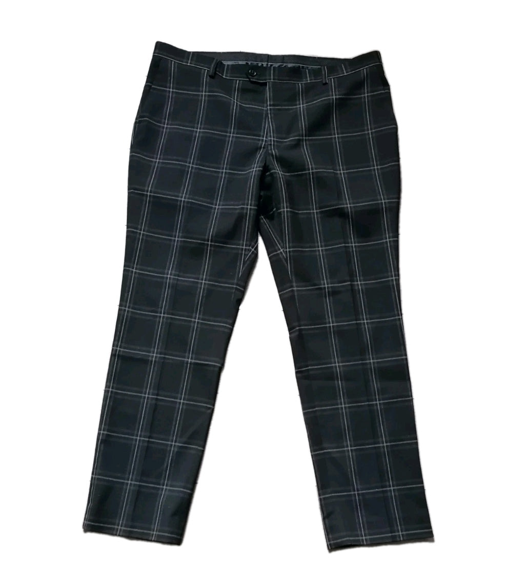 Next Men's Black Check Tailored Fit Two-Piece Suit – 44R/40R