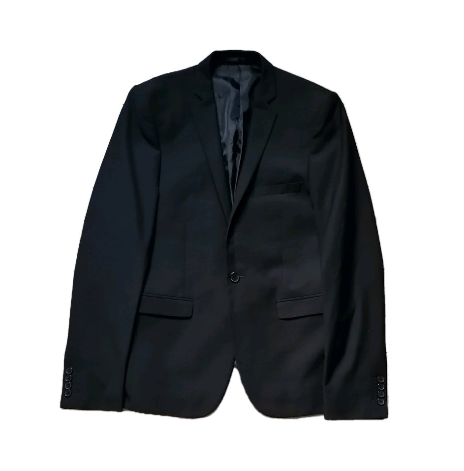 Men Burton black skinny fit 2 piece suit 38L/32R