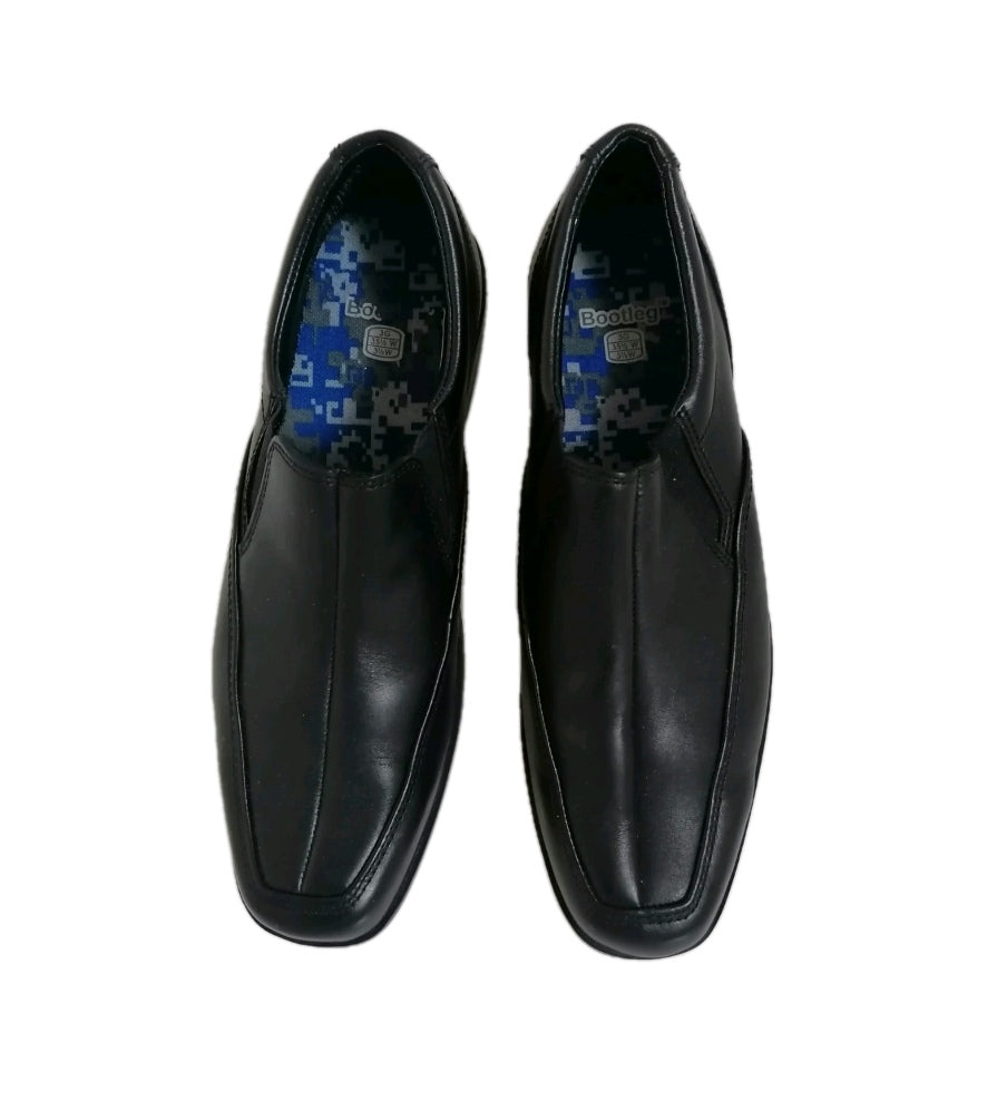 Boys black slip on formal shoe UK 3 EU 36