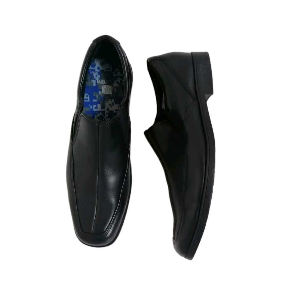 Boys black slip on formal shoe UK 3 EU 36