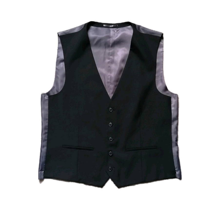 Men Next black 3 piece slim fit suit 44R/36R/44R