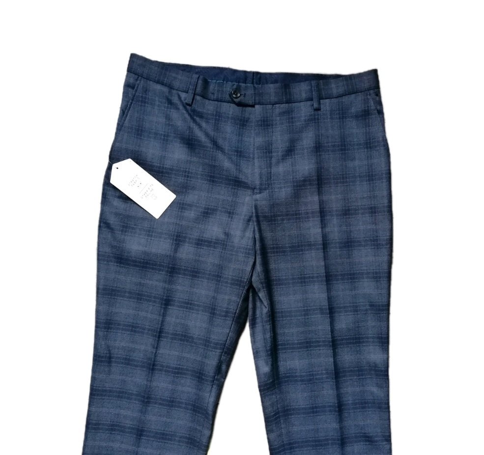 Men Next grey check tailored fit formal trouser W36 L33