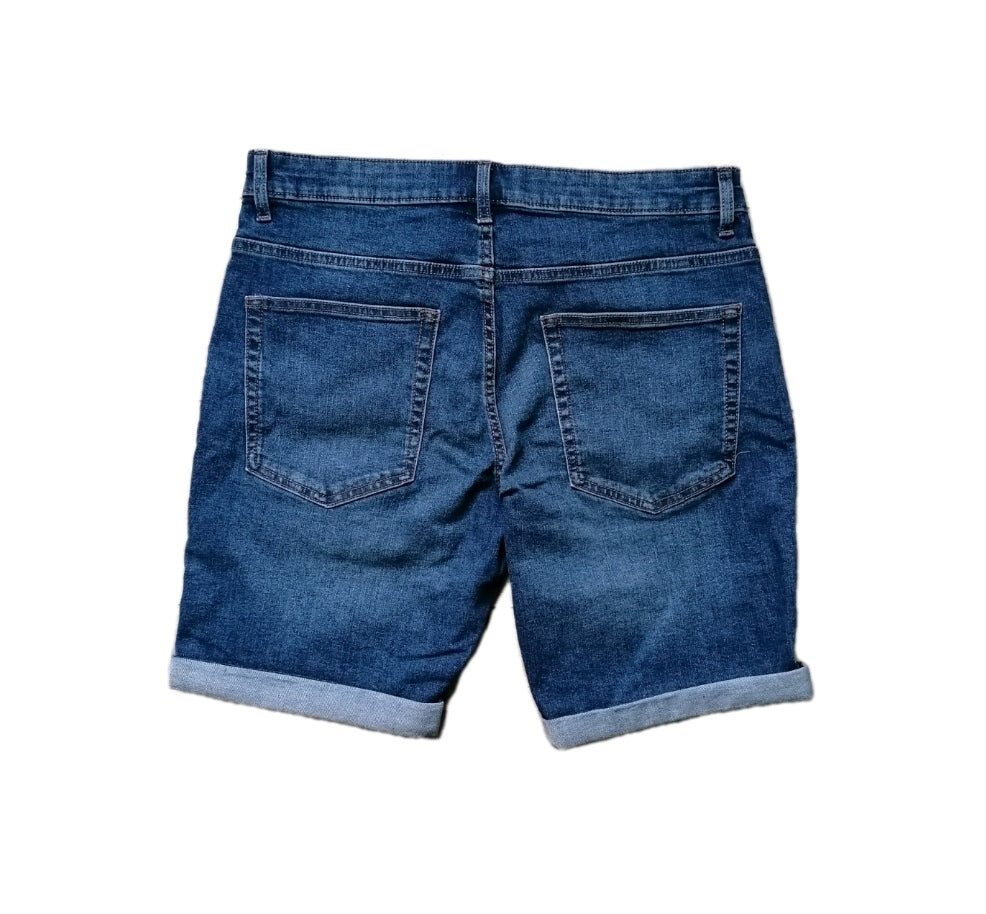 Men Next skinny fit denim jeans shorts 34R