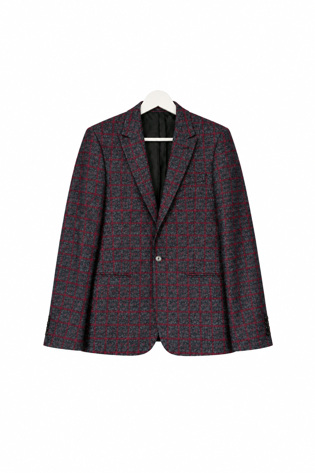 ASOS grey red blazer - more breathing room