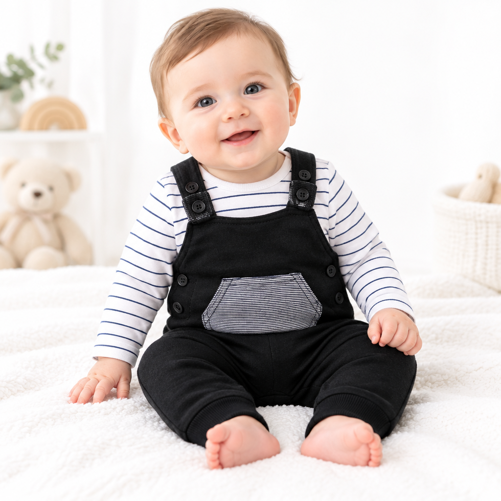 Baby Boy Dungaree Set