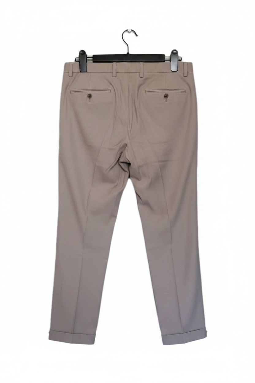 Beige Suit Trousers Back Only