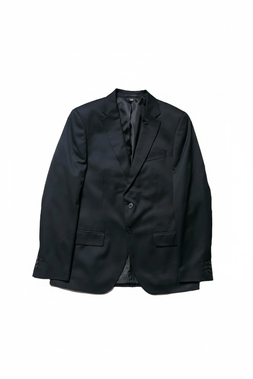Black Slim Fit Blazer - Refined Product Shot