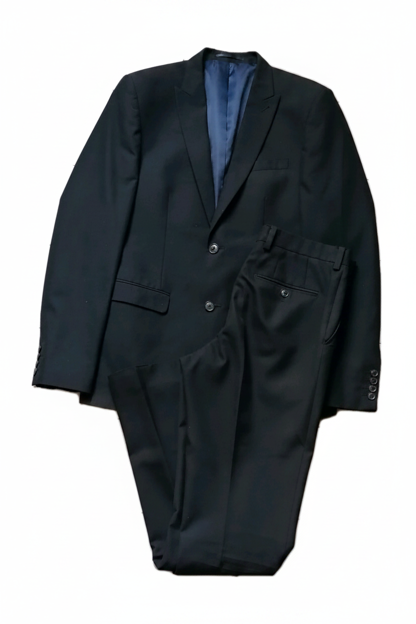 Black Suit Flat Lay