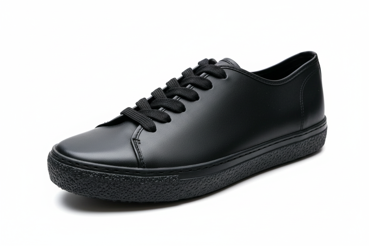 Black Trainers 3/4 View