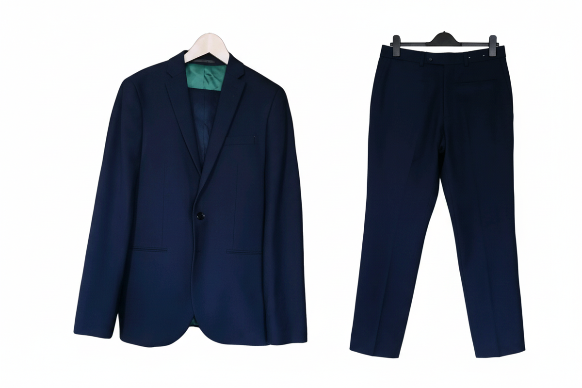 Blazer and trousers side by side