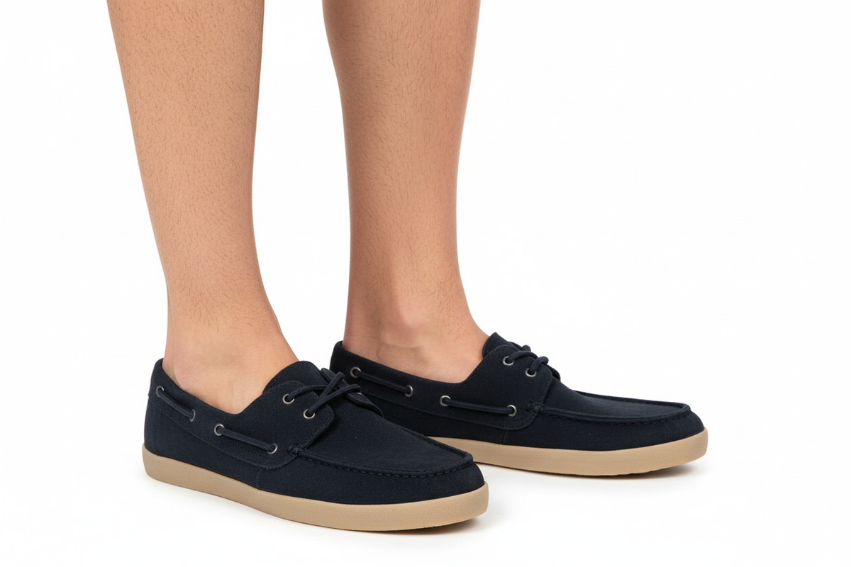 Boat Shoes on Model Side View