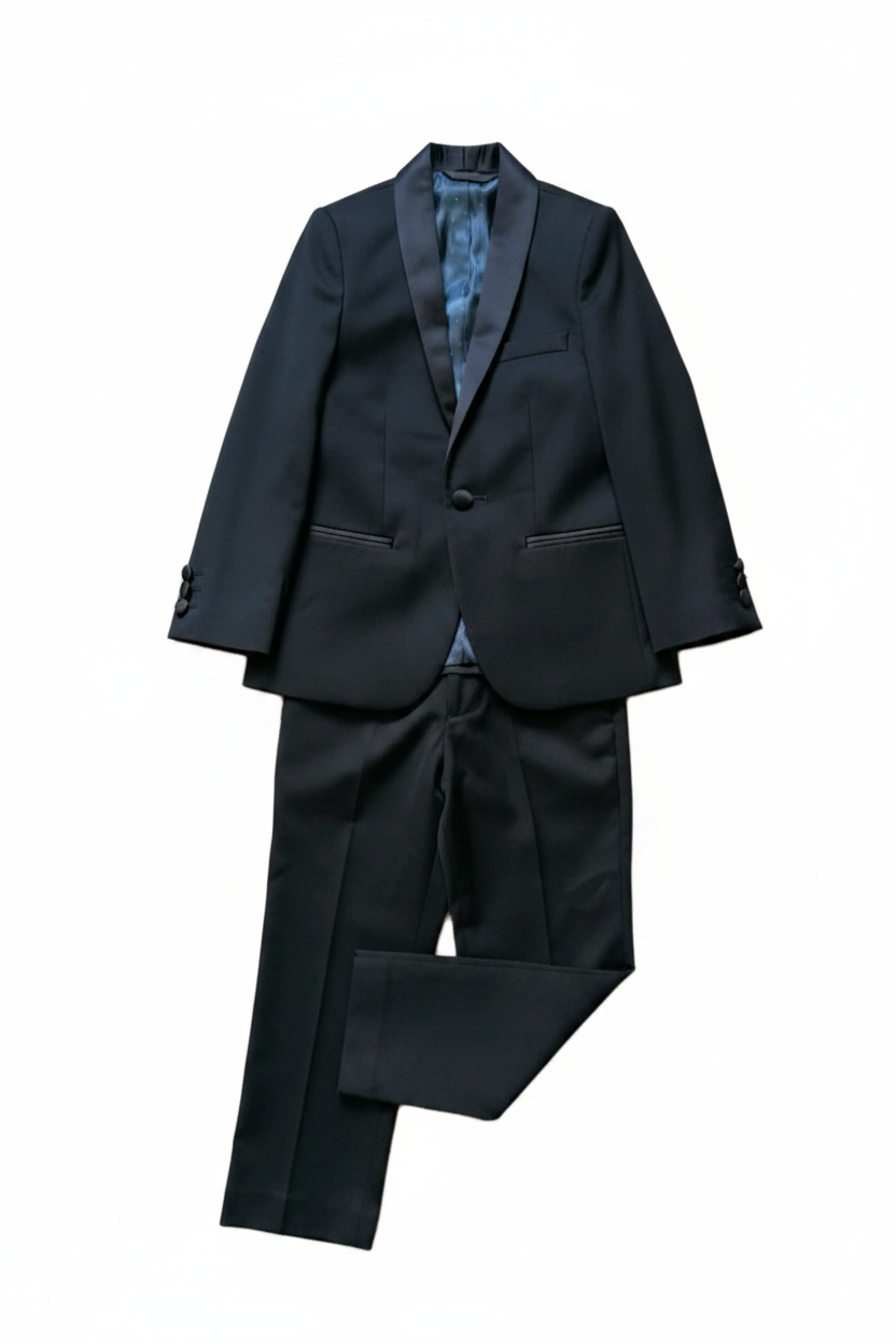 Boys Black Suit Folded