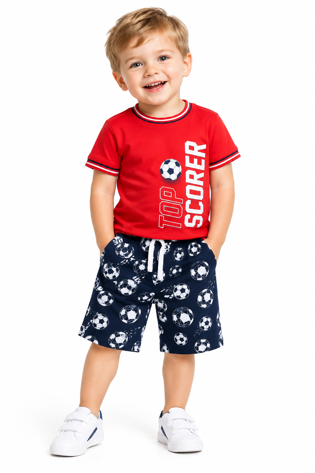 Boys George Football Outfit on Model