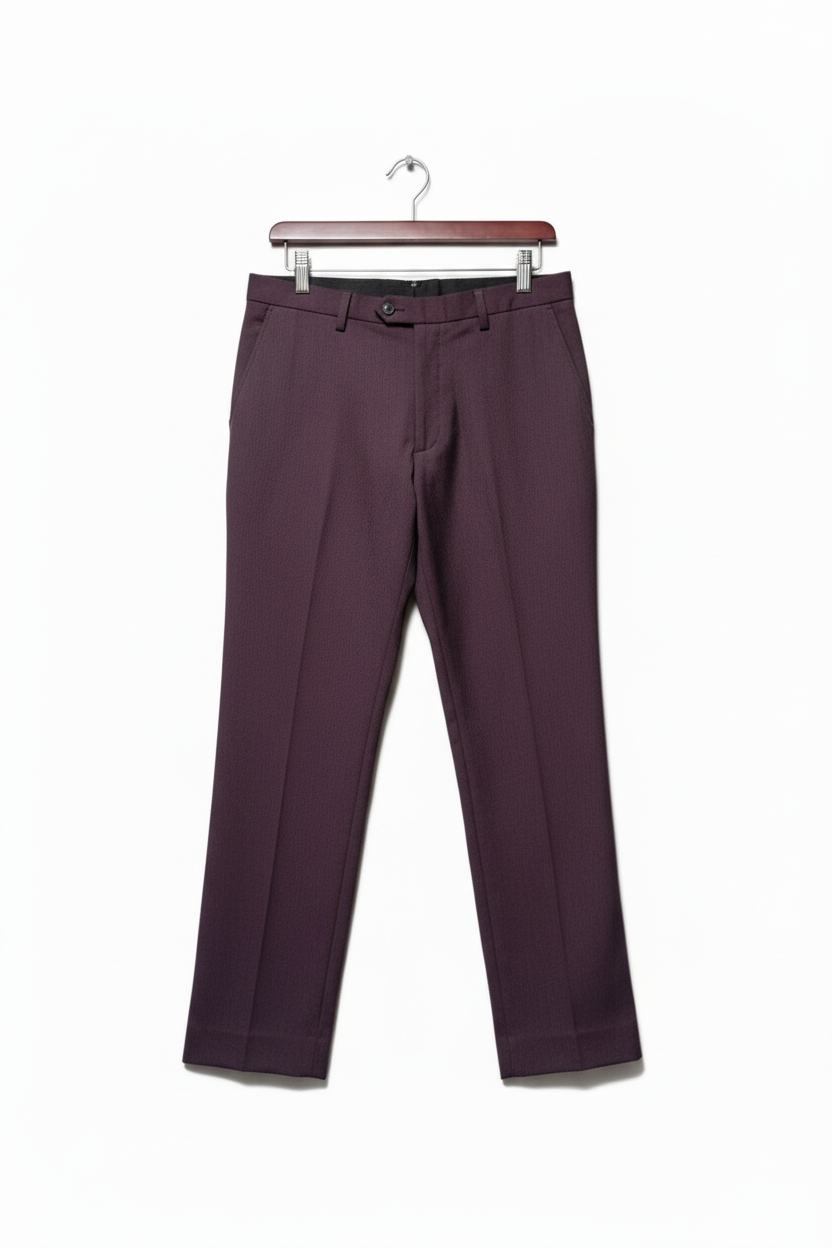 Burgundy Trousers Front Revised