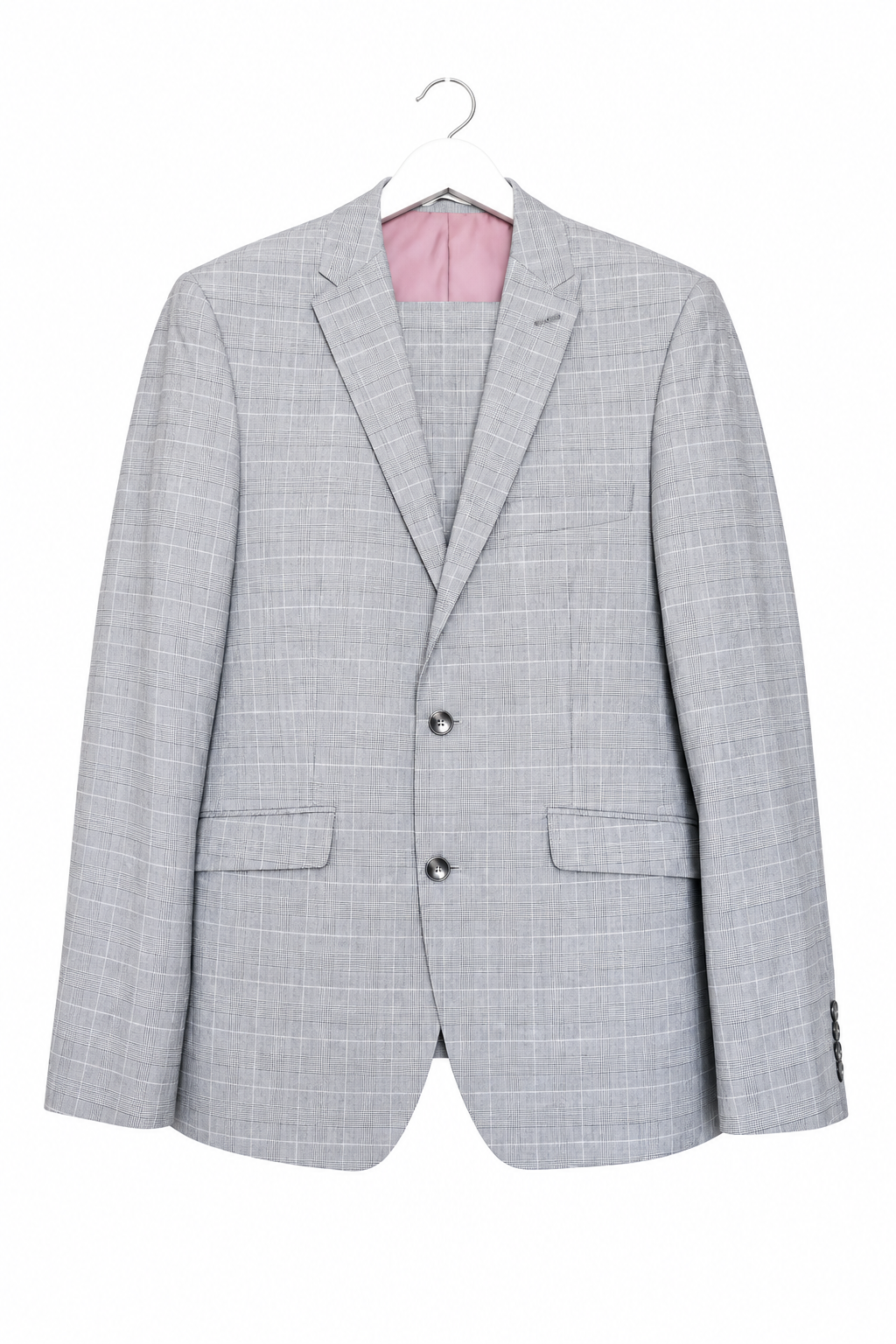 Burton grey check blazer - refined with hanger