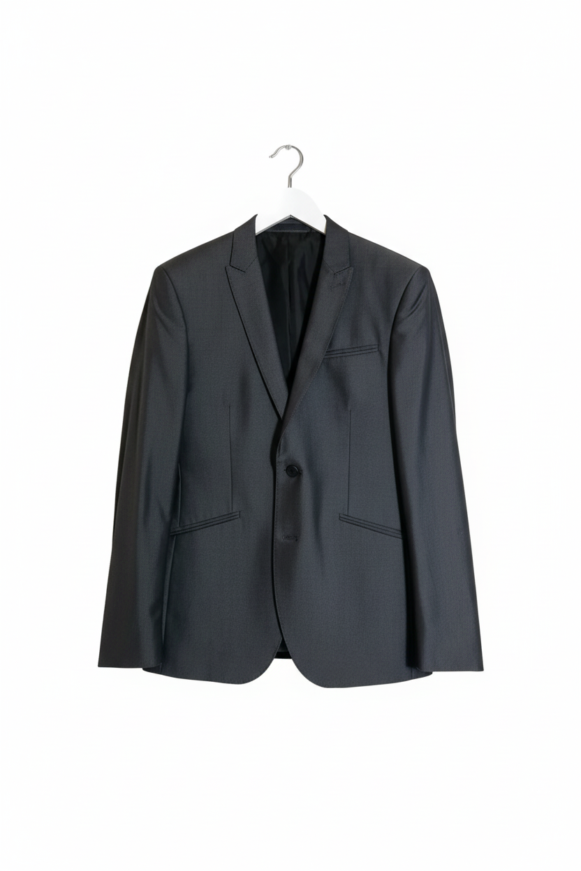Dark Grey Suit Jacket - Refined