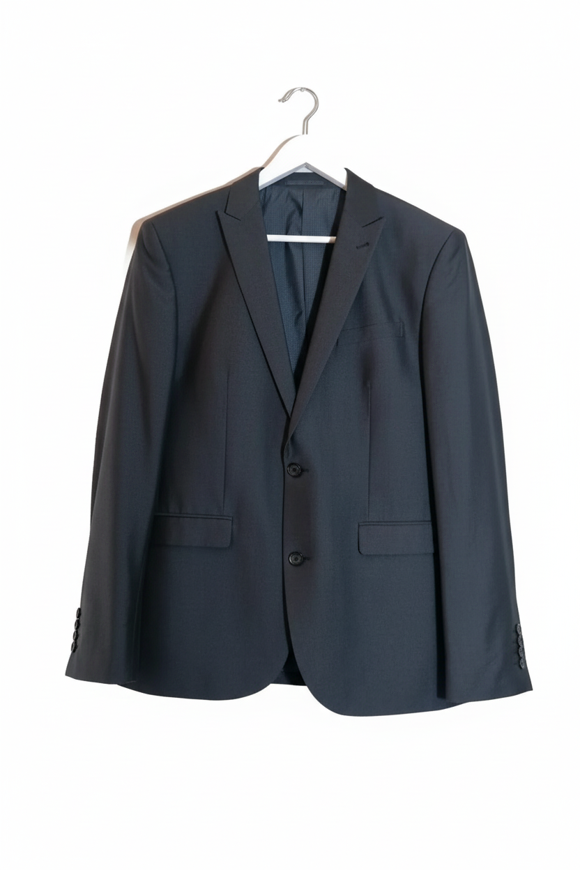Dark Grey Suit Jacket - Refined