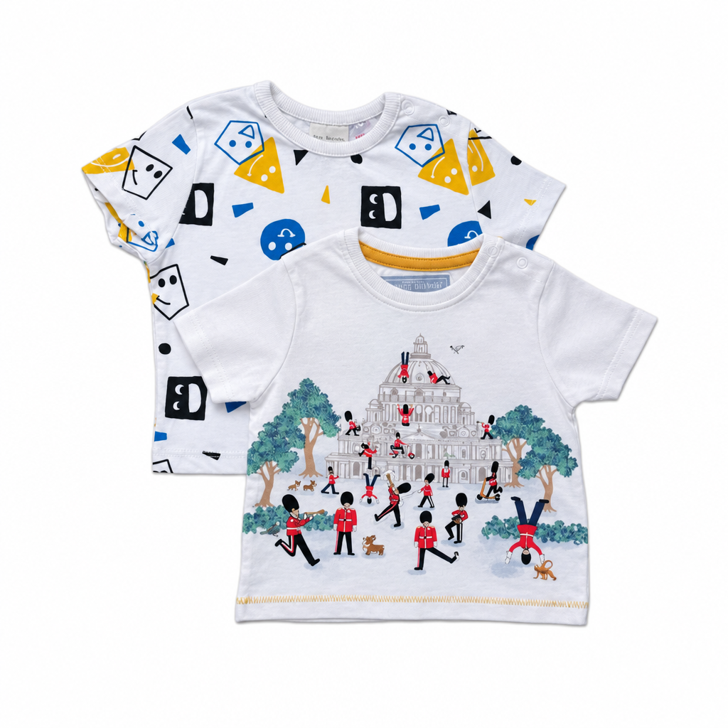 Geometric and illustrated T-shirts