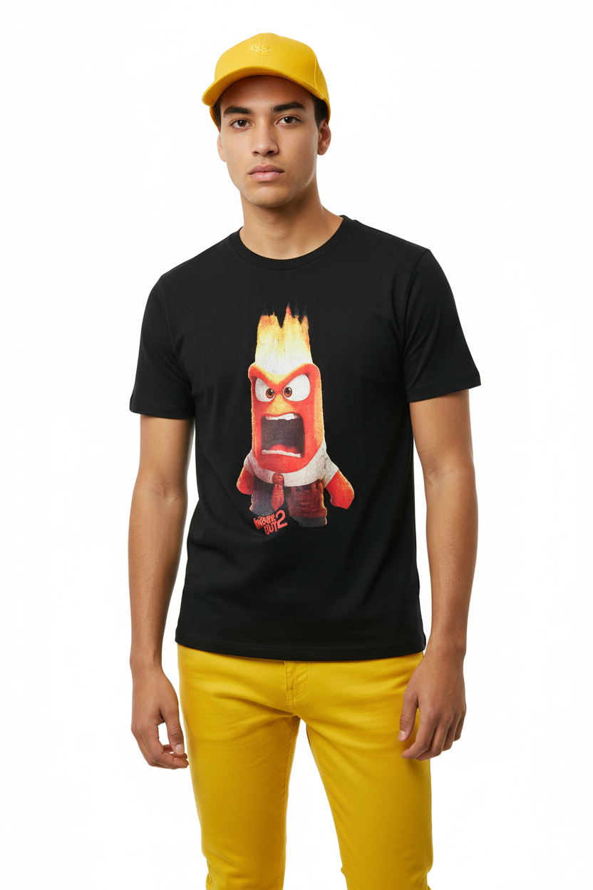 Inside Out 2 Anger Tee - Yellow Cap & Yellow Jeans
