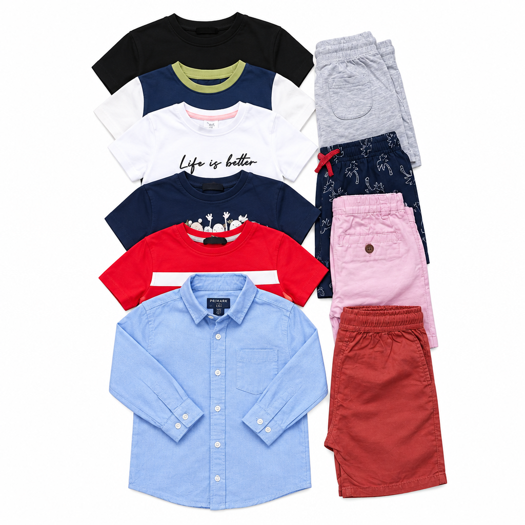 Kids Clothing Bundle - White Background