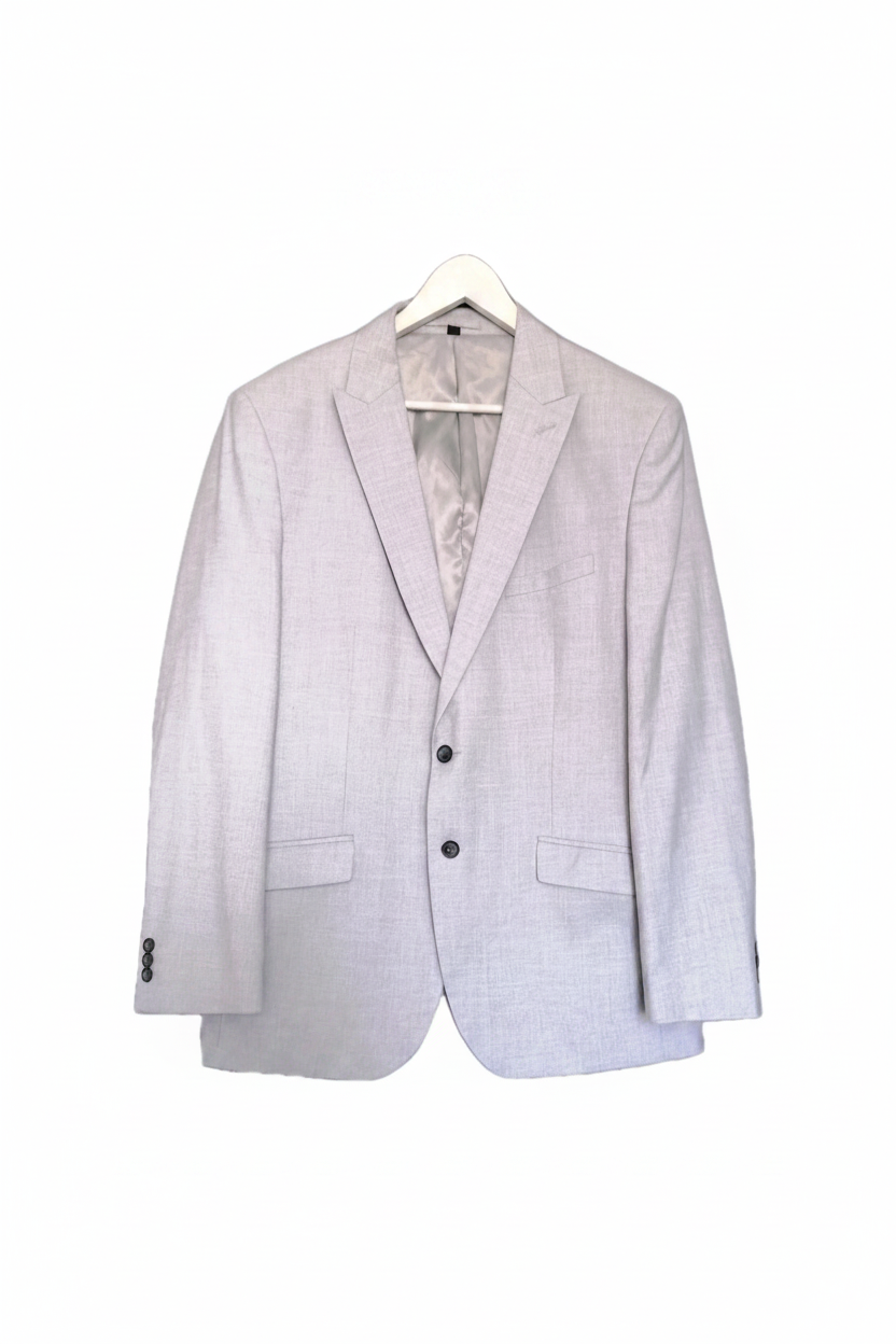 M&S Light Grey Tailored Blazer
