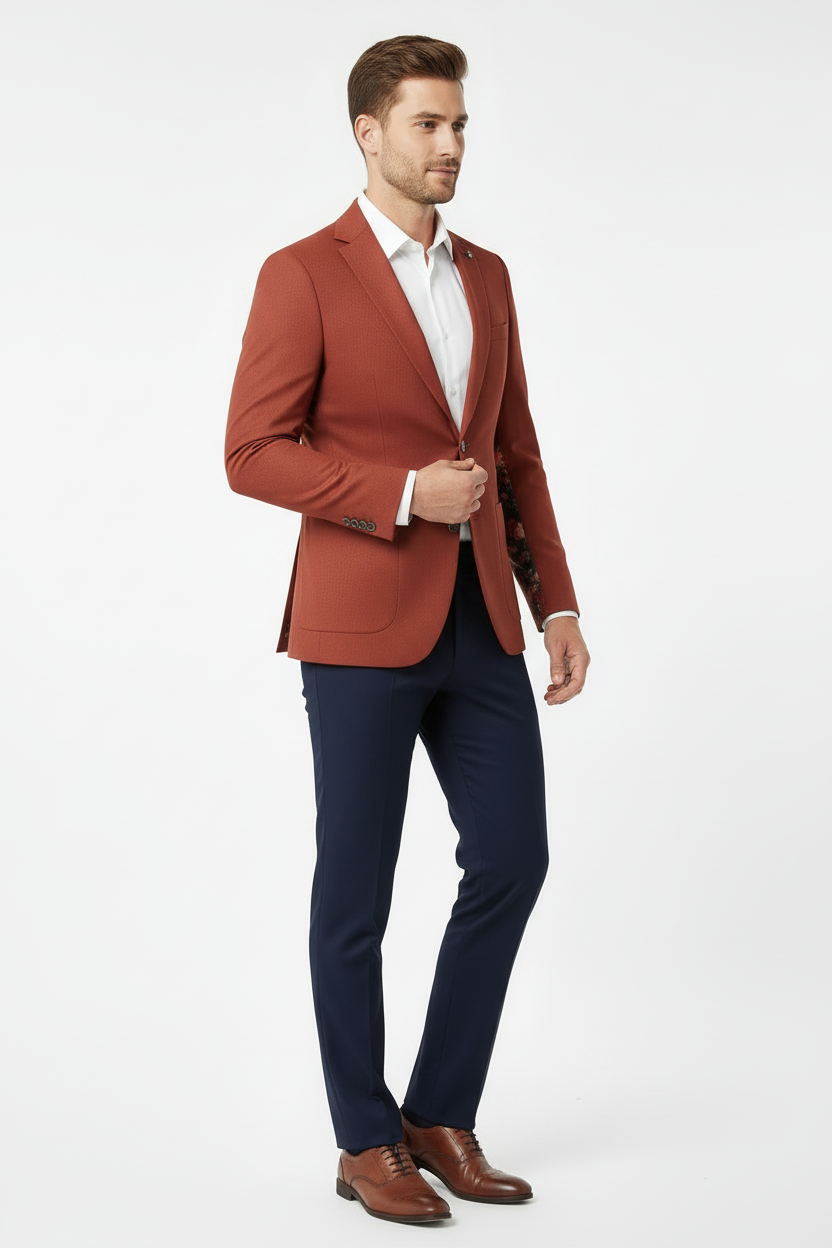 Male model head to thigh crop