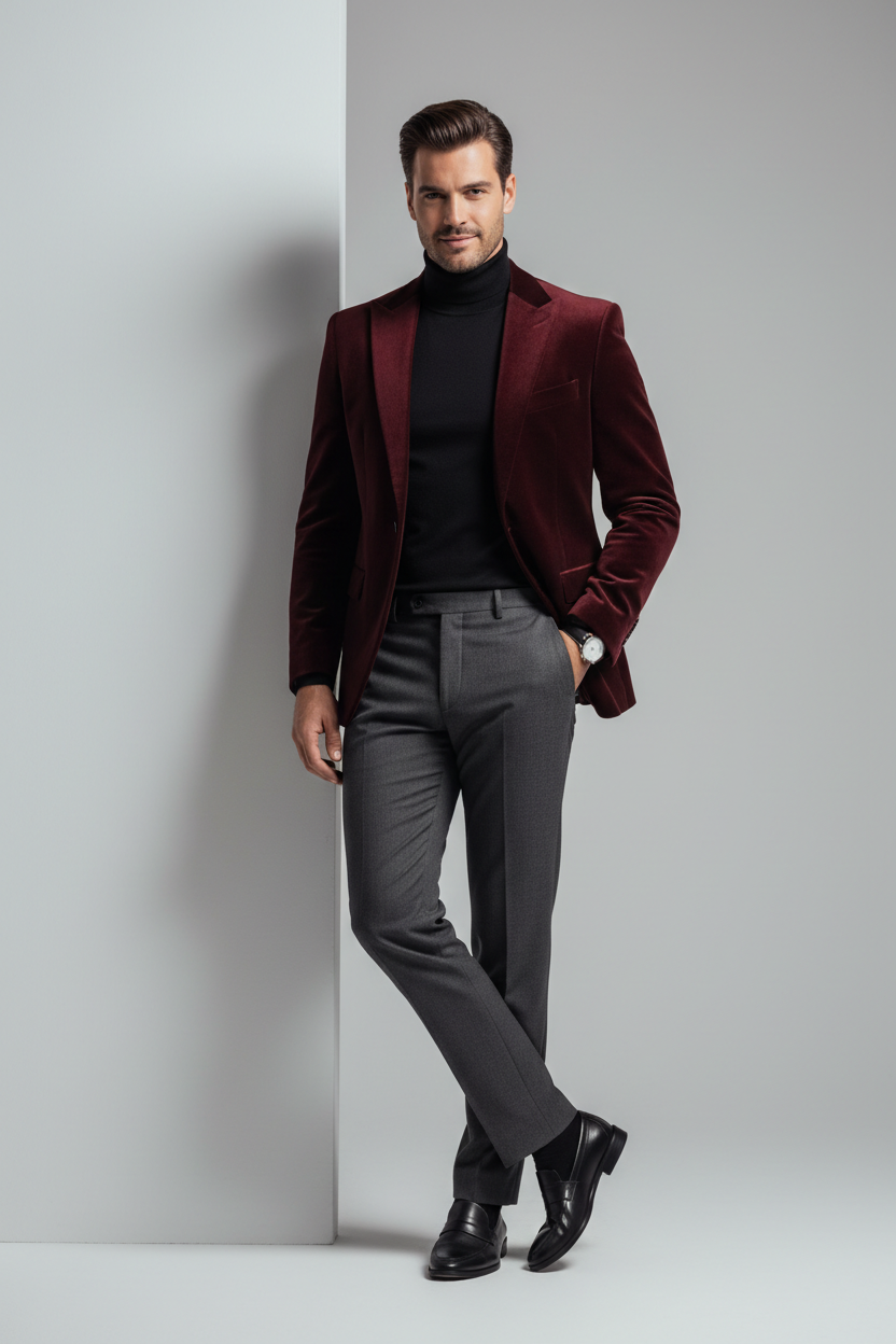 Men Next burgundy occasion slim fit suit 40R