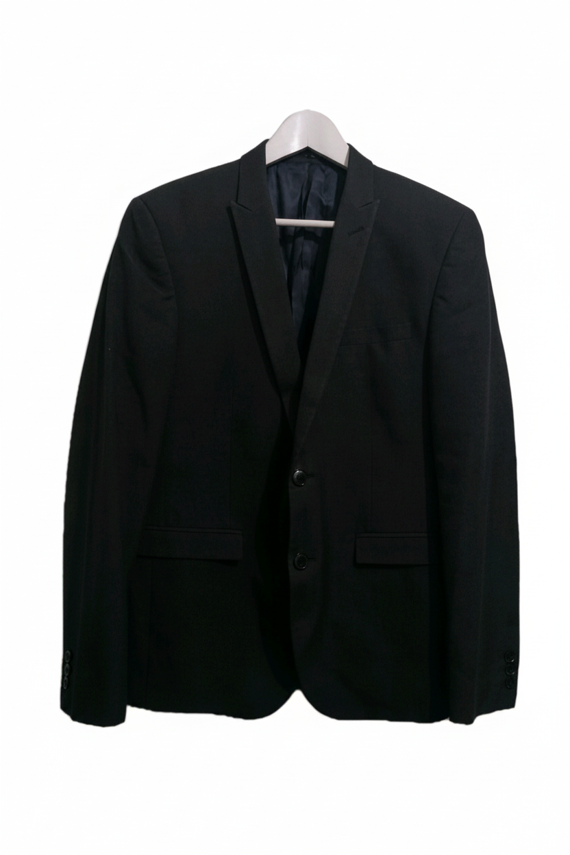 Men's Grey Blazer - Clean Background