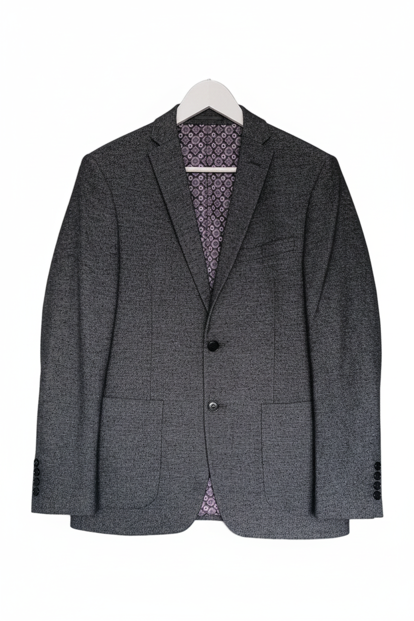 Men's Grey Blazer - Refined