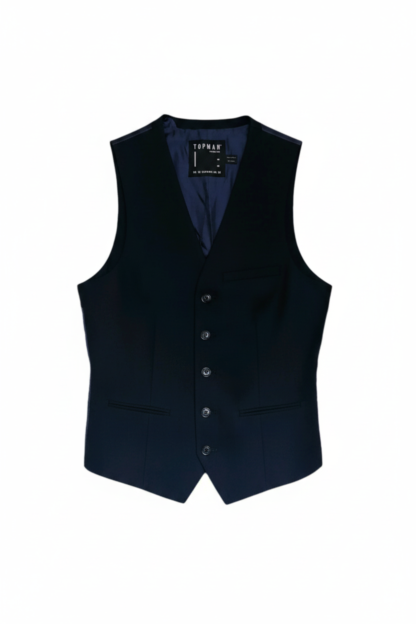 Men's Navy Waistcoat - No Hanger