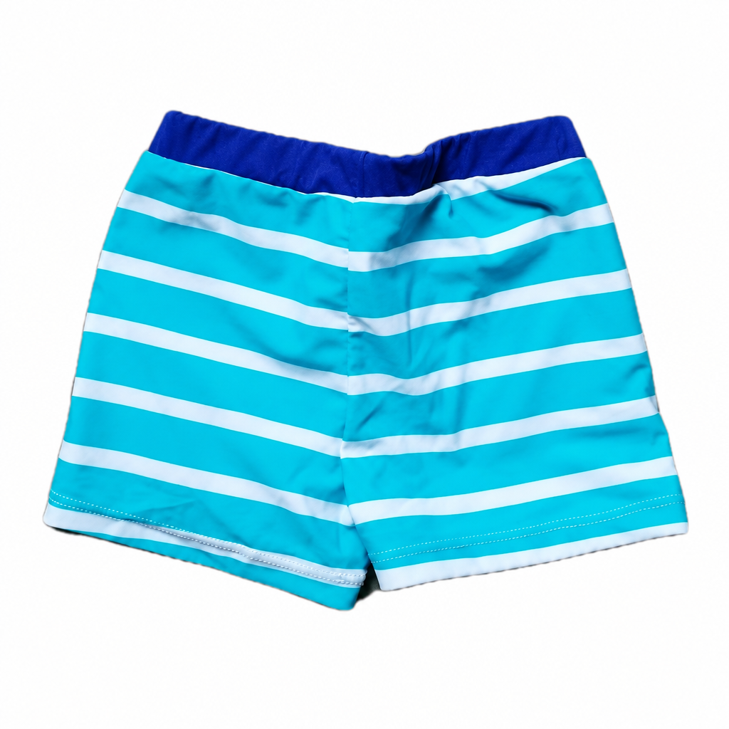 Modified back view of the swimming shorts