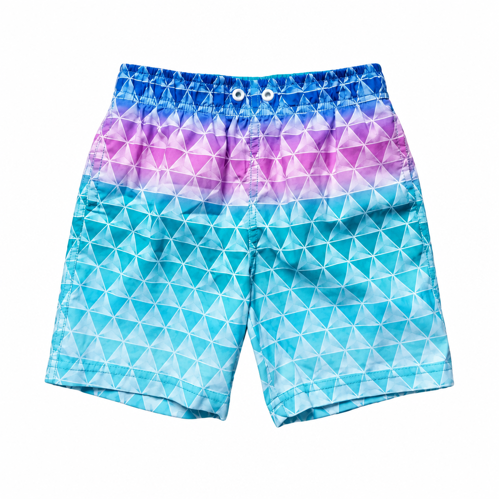 Modified blue-mix swimming shorts image