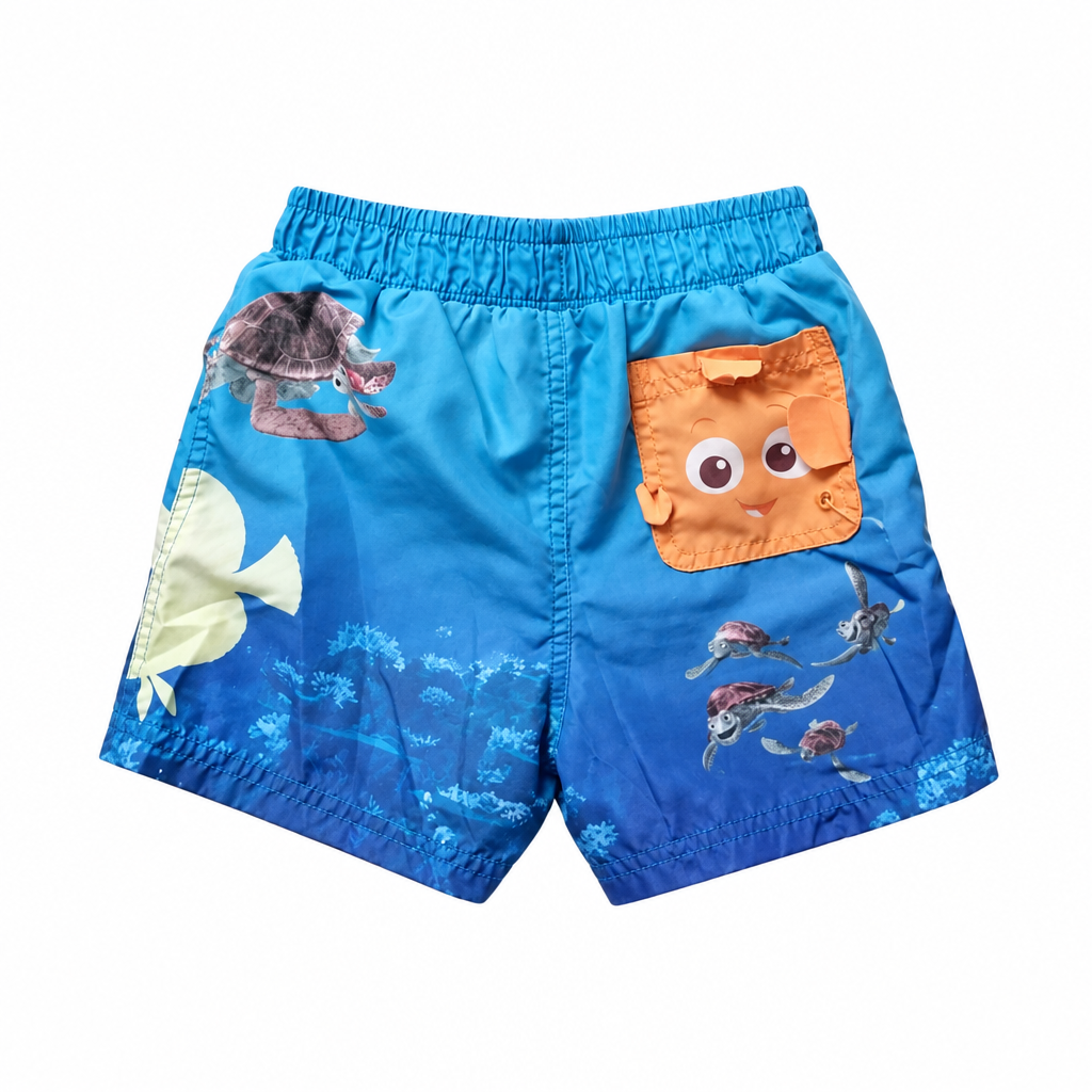 Modified blue-mix swimming shorts preview