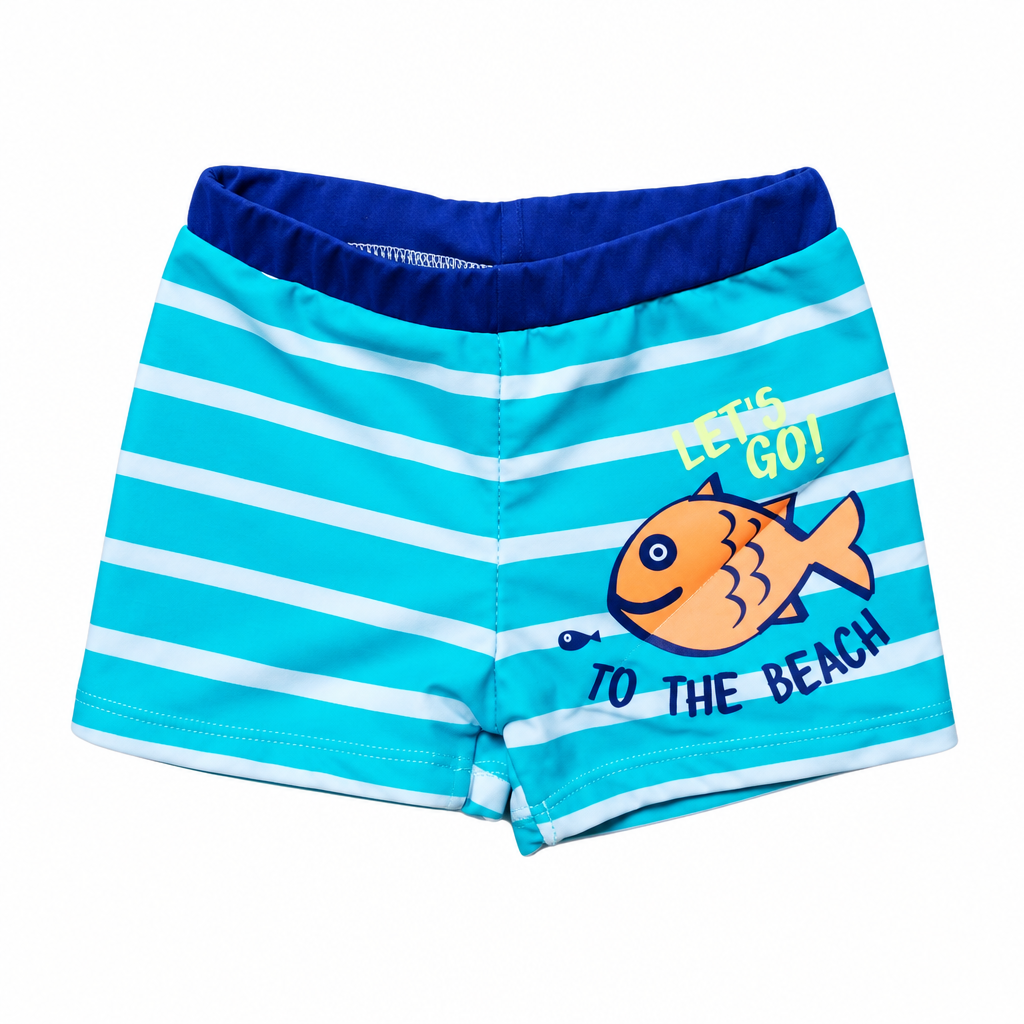 Modified front view of the swimming shorts
