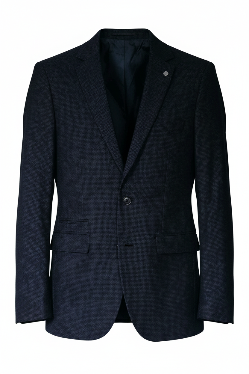 Navy Houndstooth Jacket - No Hanger