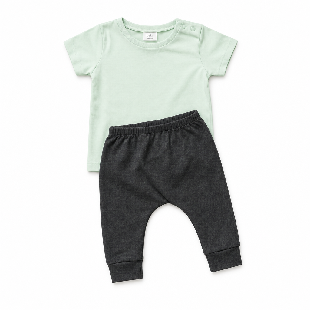Refined Flat Lay - Mint & Dark Grey