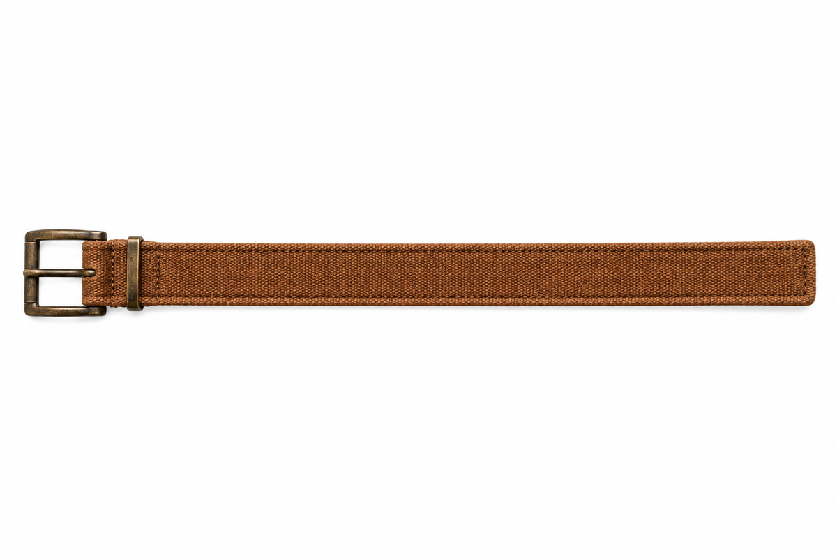 Refined photo of the brown casual belt, laid out straight