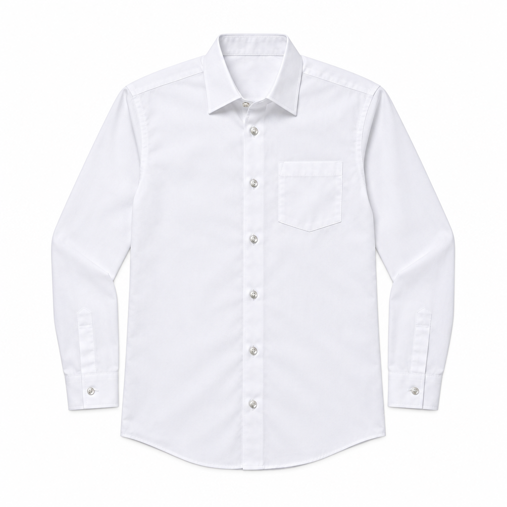 Refined White Formal Shirt