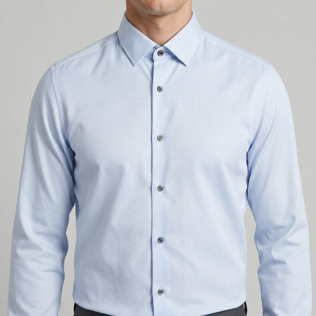 Revised shirt image with the top collar button closed