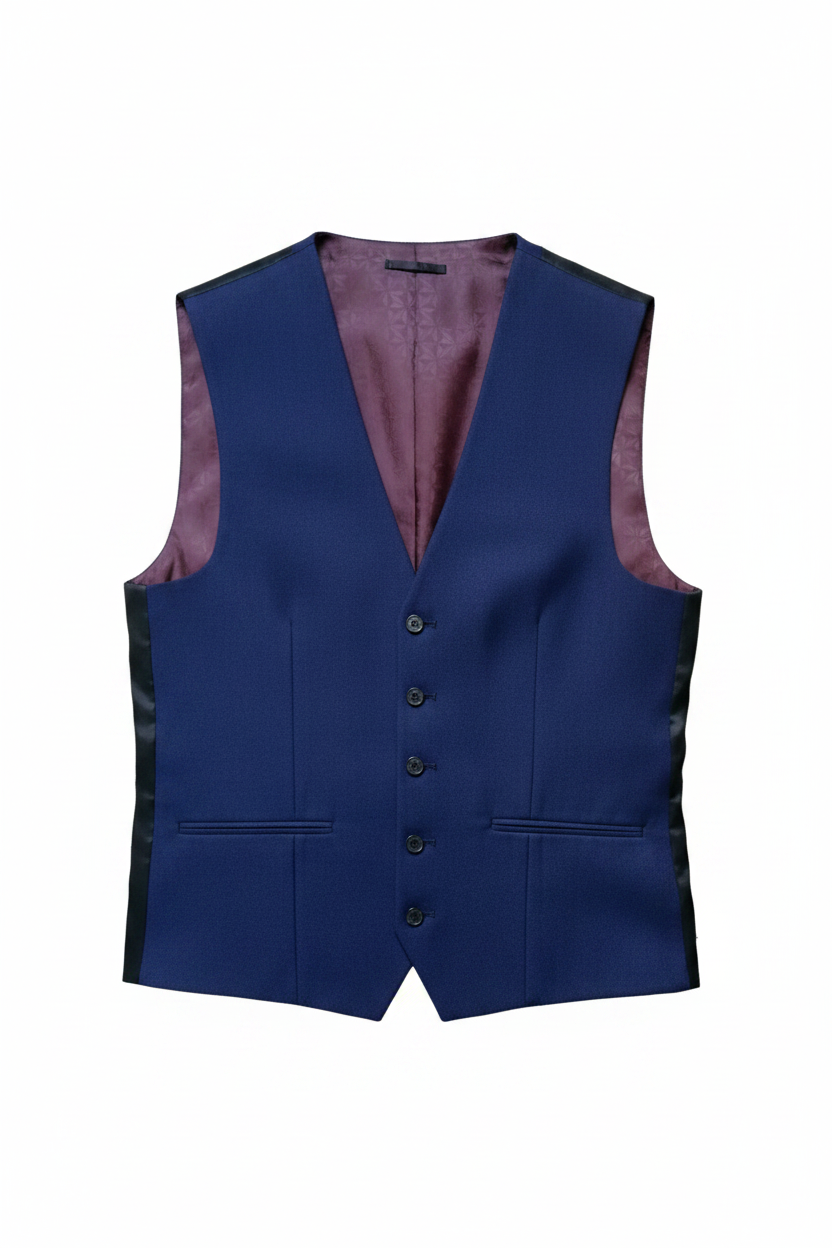 Men Next navy blue slim fit waistcoat 38R