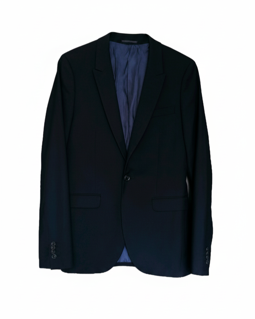 Men Topman navy blue slim fit blazer 36R