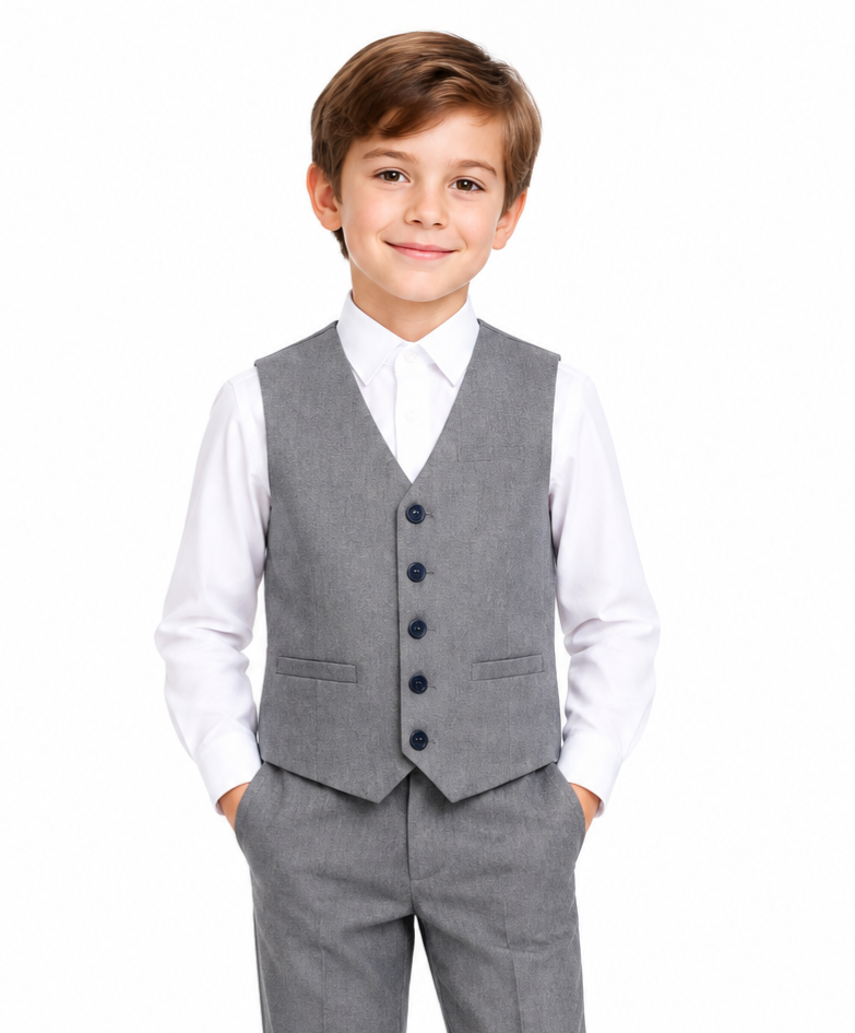 Boys grey waistcoat 5 years