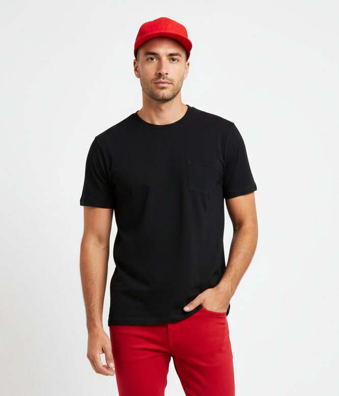 Black t-shirt, medium