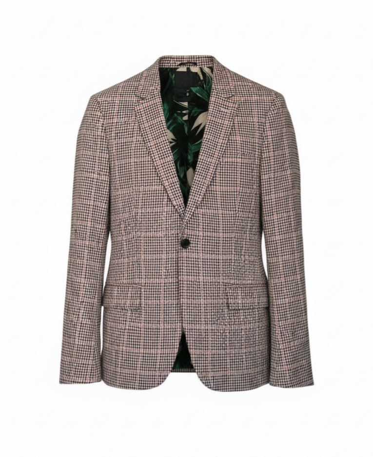Men River Island check slim fit  blazer jacket, 38R