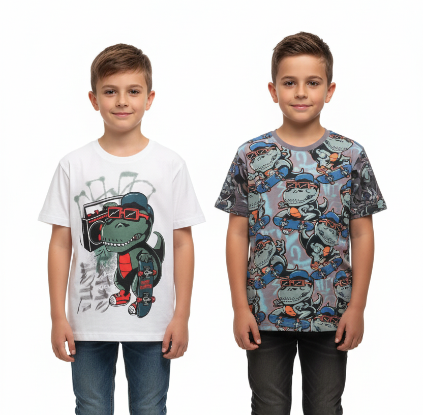 2 x boys t- shirt 7-8y