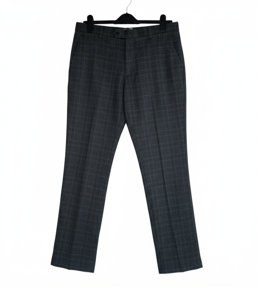 Men Next grey check 2 piece suit 38R/32S