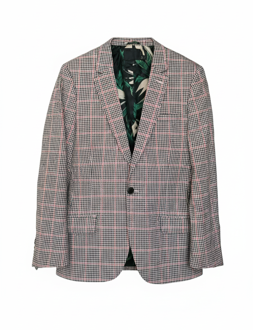 Men River Island check slim fit  blazer jacket, 38R