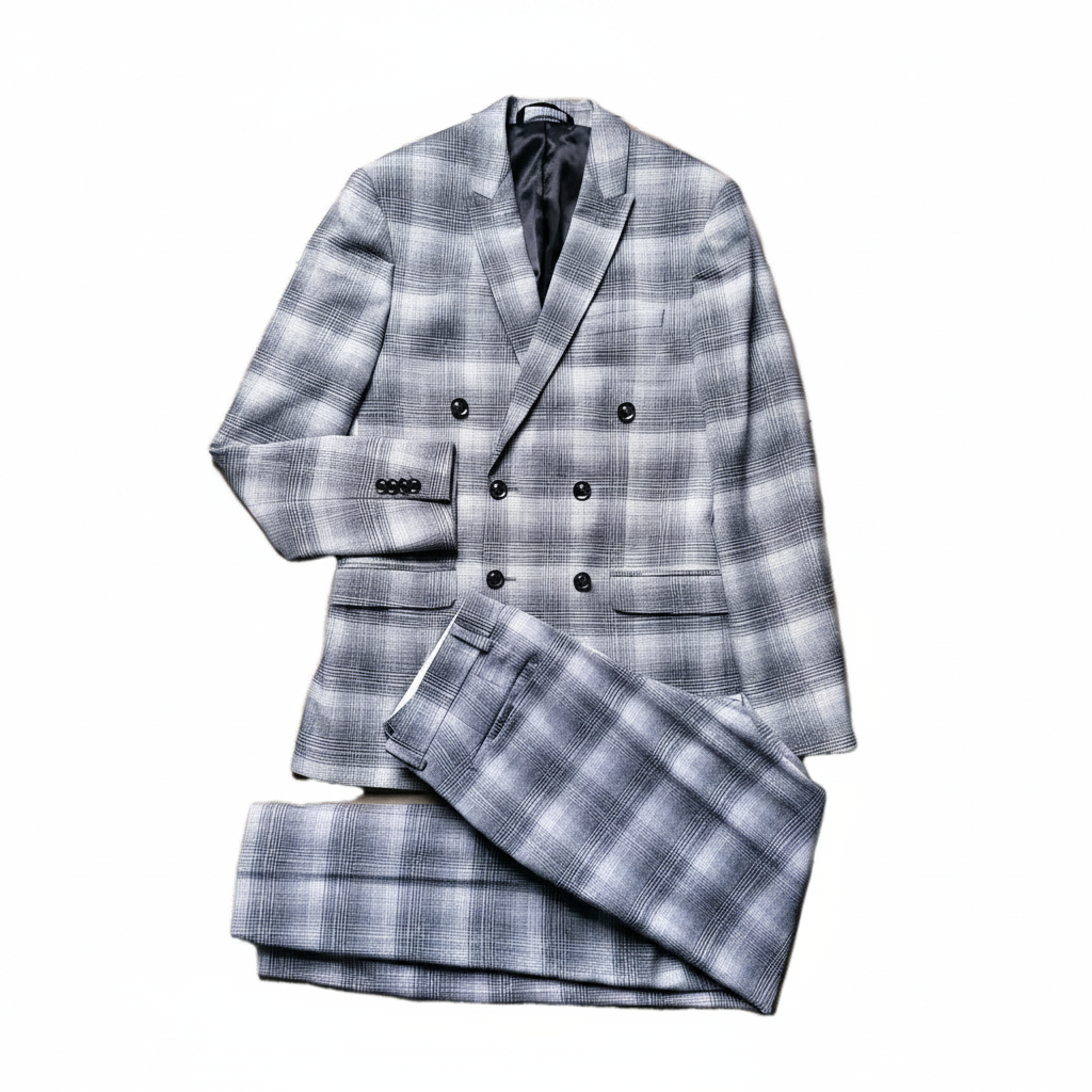 Topman Grey Check Suit - Refined Product Image