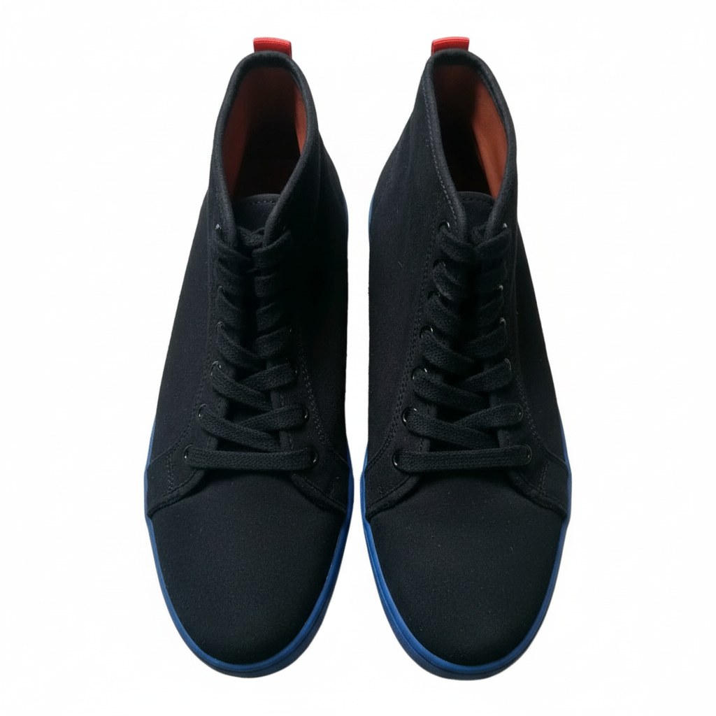 Zara Black Suede Trainers Top Down